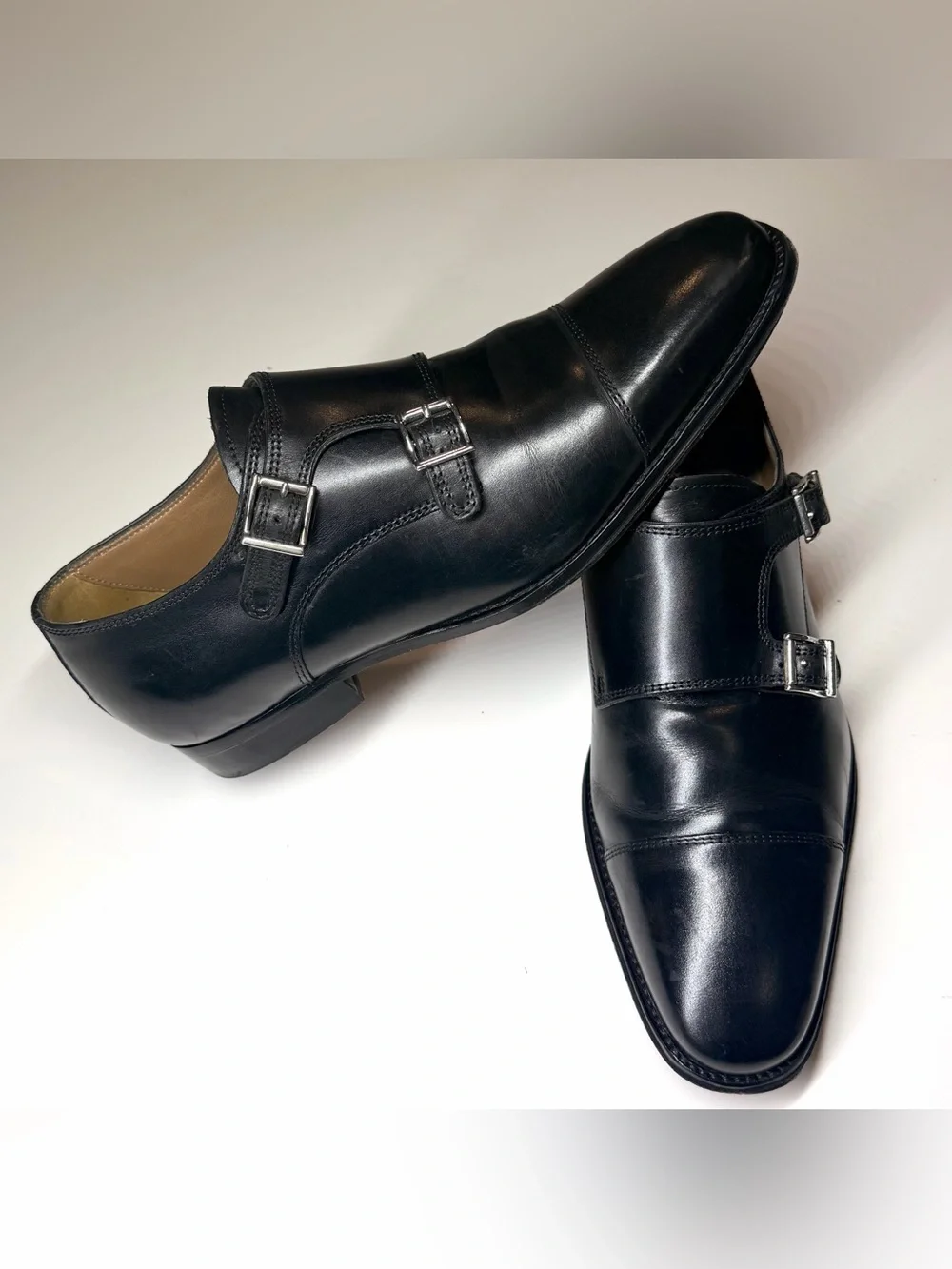 Florsheim Imperial Men’s Classic Leather Double Monk Strap Dress Shoes Size- 8